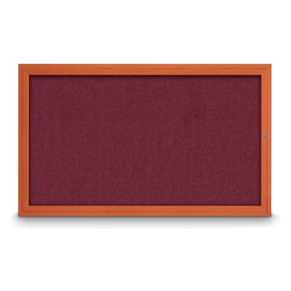Hinge-less Radius Corkboard, 18"x24", Satin Alum Frame/Cloud